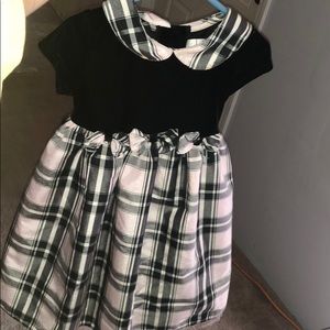 Little girls plaid dress